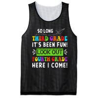 So Long 3rd Grade Look Out 4th Grade Here I Come Students Mesh Reversible Basketball Jersey Tank