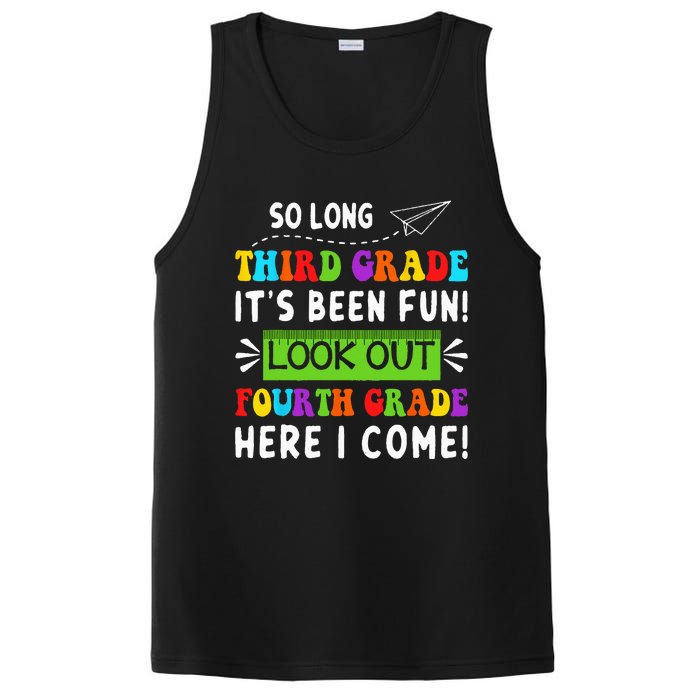 So Long 3rd Grade Look Out 4th Grade Here I Come Students PosiCharge Competitor Tank