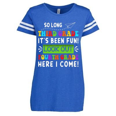 So Long 3rd Grade Look Out 4th Grade Here I Come Students Enza Ladies Jersey Football T-Shirt