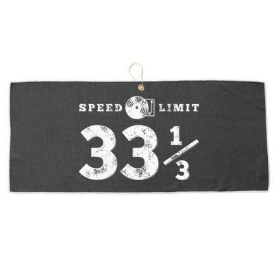 Speed Limit 33 13 Vinyl For Music Record Collector Large Microfiber Waffle Golf Towel