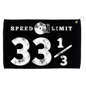 Speed Limit 33 13 Vinyl For Music Record Collector Grommeted Golf Towel