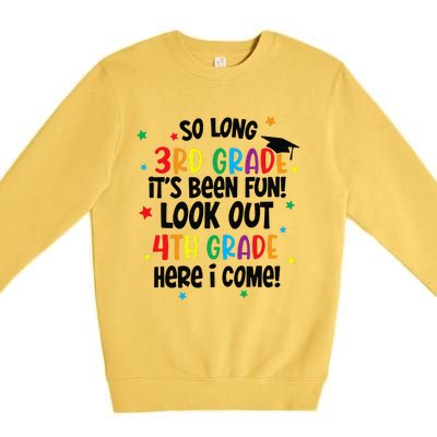 So Long 3rd Grade Look Out Kindergarten Funny Graduation Gift Premium Crewneck Sweatshirt