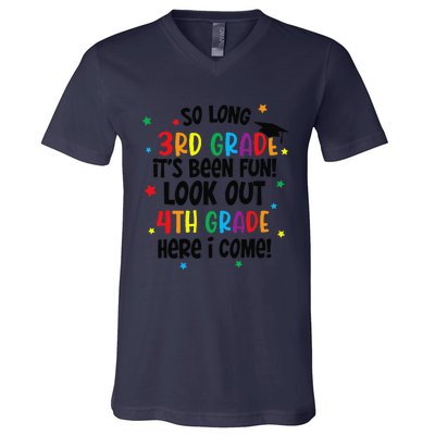 So Long 3rd Grade Look Out Kindergarten Funny Graduation Gift V-Neck T-Shirt