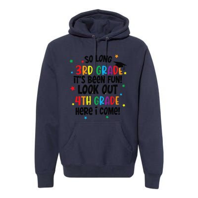 So Long 3rd Grade Look Out Kindergarten Funny Graduation Gift Premium Hoodie