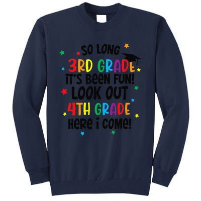 So Long 3rd Grade Look Out Kindergarten Funny Graduation Gift Tall Sweatshirt