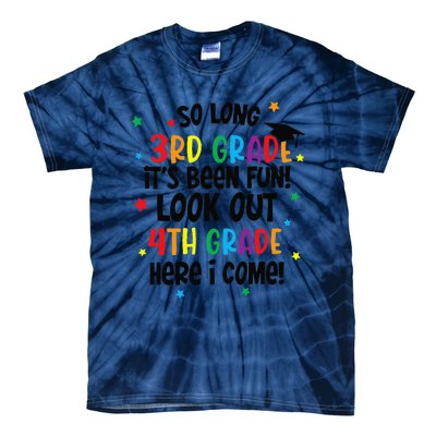 So Long 3rd Grade Look Out Kindergarten Funny Graduation Gift Tie-Dye T-Shirt