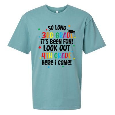 So Long 3rd Grade Look Out Kindergarten Funny Graduation Gift Sueded Cloud Jersey T-Shirt