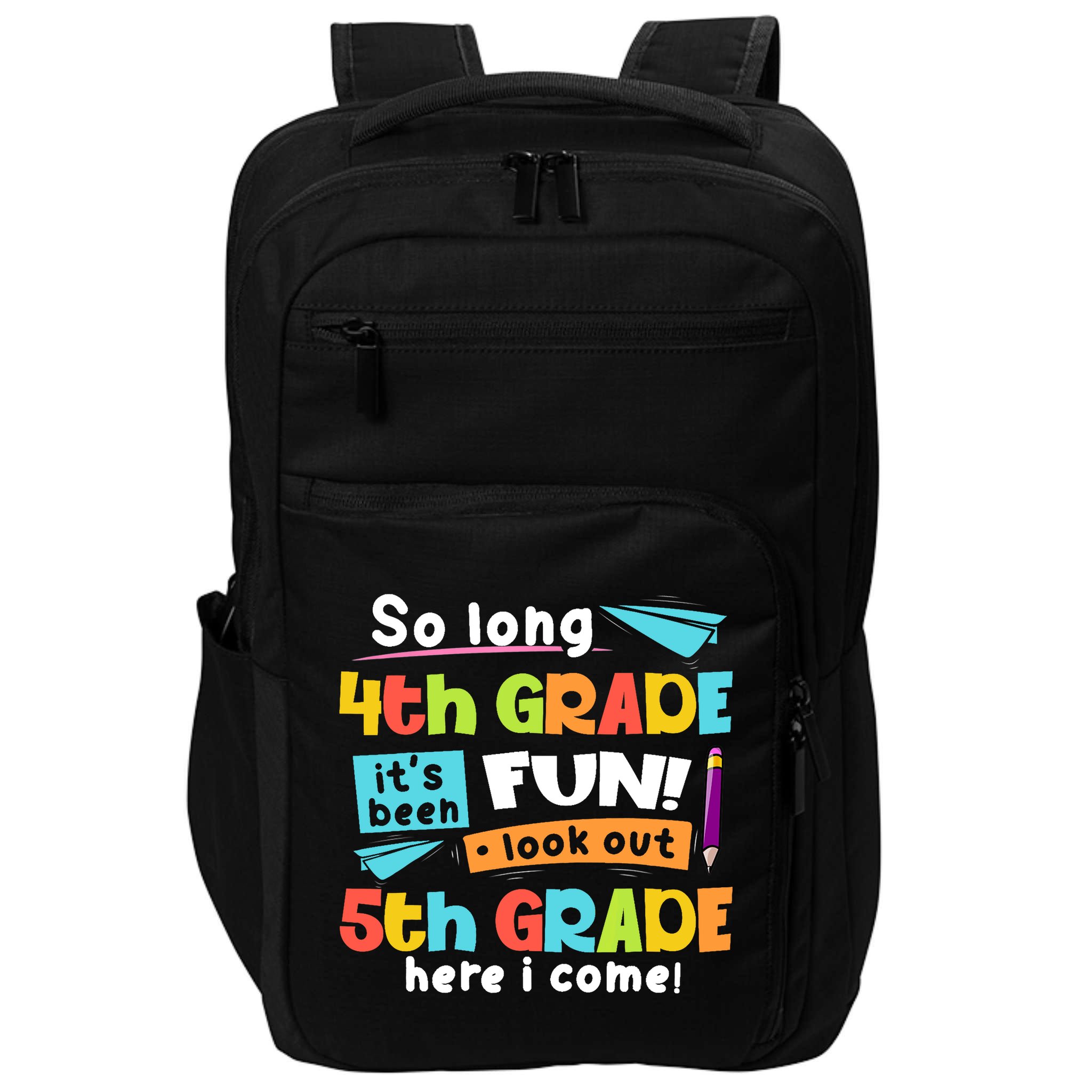 So Long 4th Grade 5th Grade Here I Come Graduation Boy Impact Tech Backpack