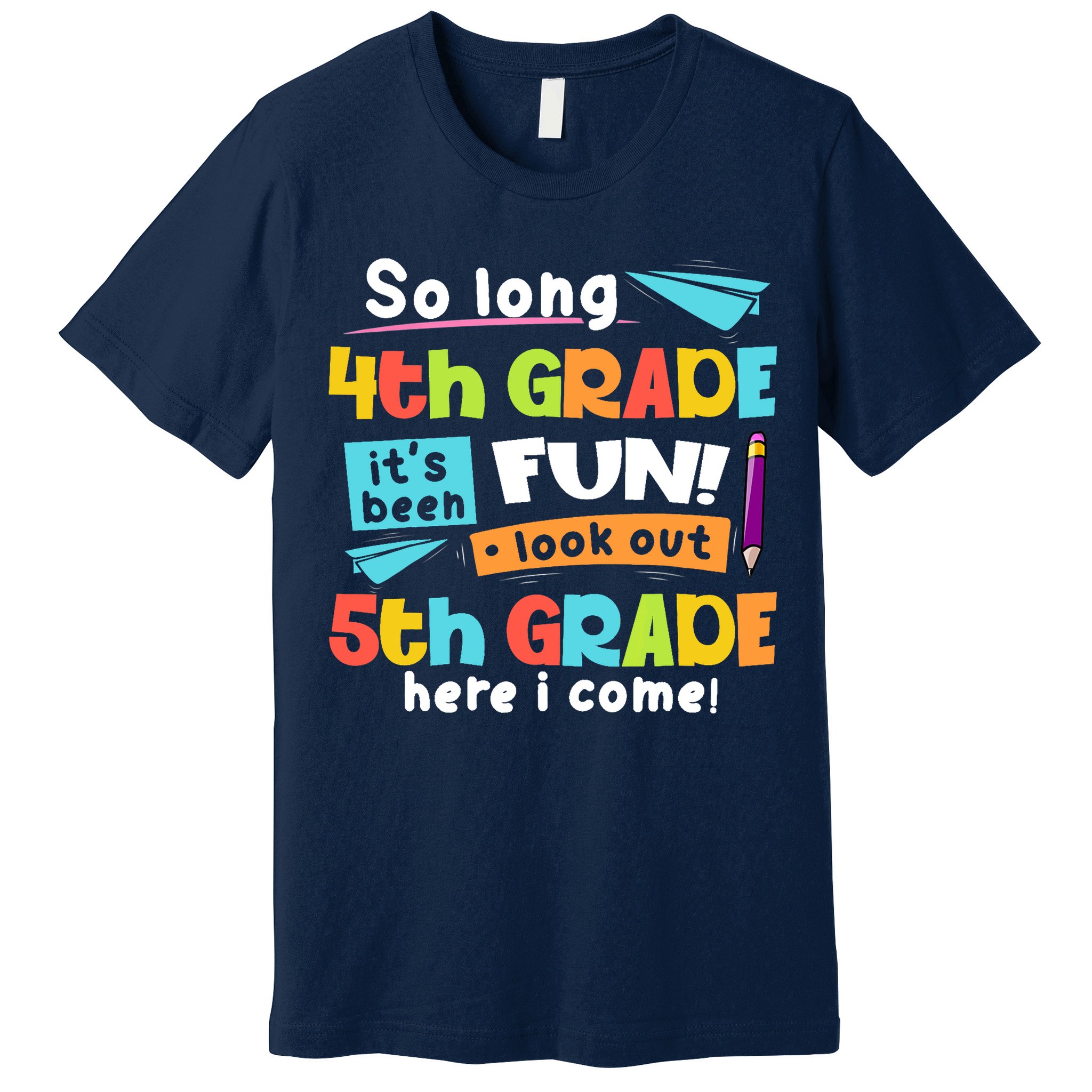 So Long 4th Grade 5th Grade Here I Come Graduation Boy Premium T-Shirt