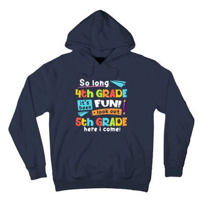 So Long 4th Grade 5th Grade Here I Come Graduation Boy Tall Hoodie