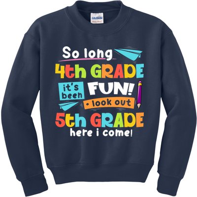 So Long 4th Grade 5th Grade Here I Come Graduation Boy Kids Sweatshirt