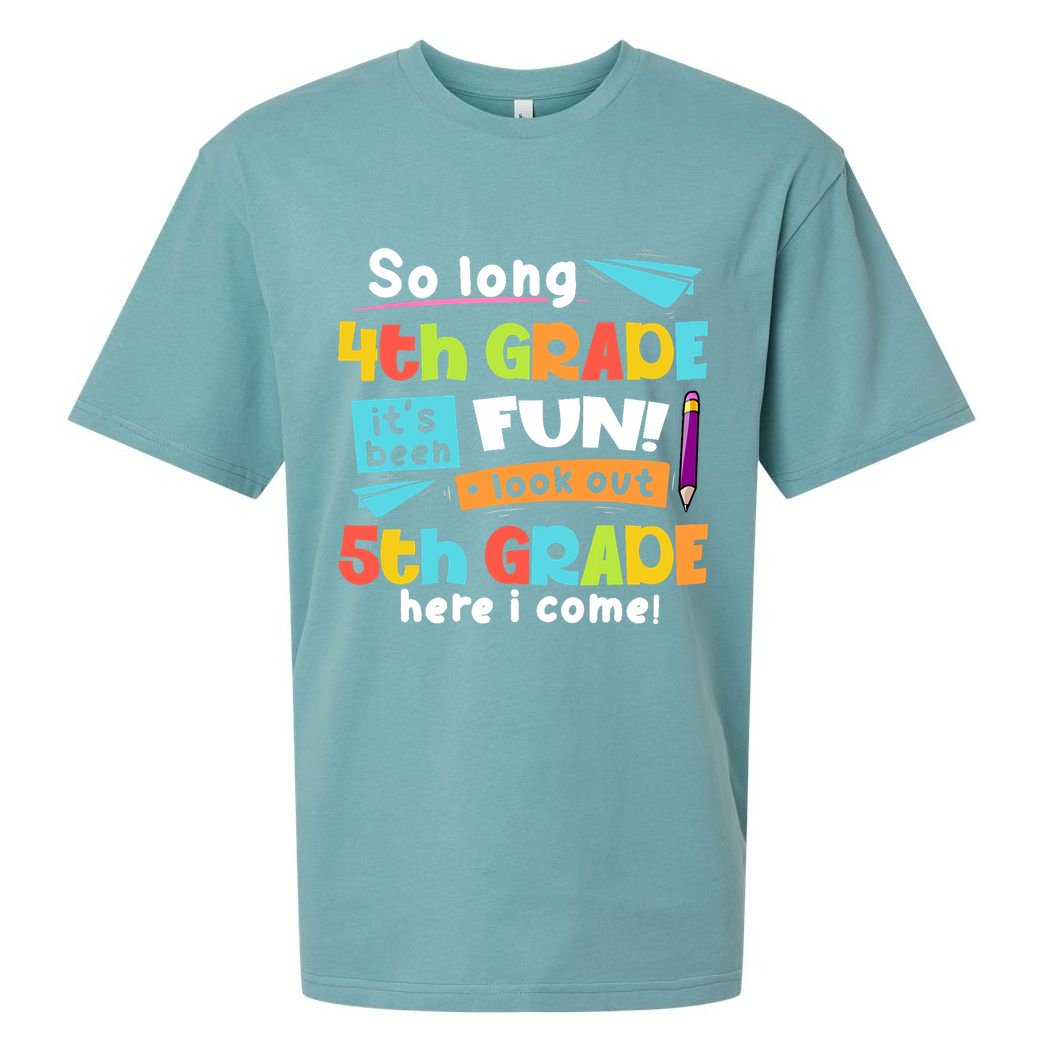 So Long 4th Grade 5th Grade Here I Come Graduation Boy Sueded Cloud Jersey T-Shirt