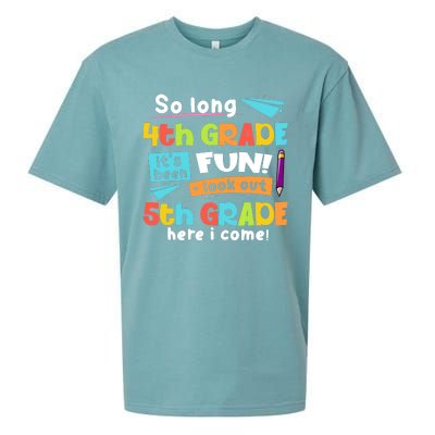 So Long 4th Grade 5th Grade Here I Come Graduation Boy Sueded Cloud Jersey T-Shirt