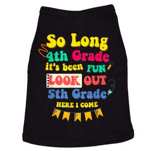 So Long 4th Grade 5th Grade Here I Come Graduation Doggie Tank