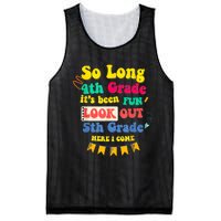 So Long 4th Grade 5th Grade Here I Come Graduation Mesh Reversible Basketball Jersey Tank