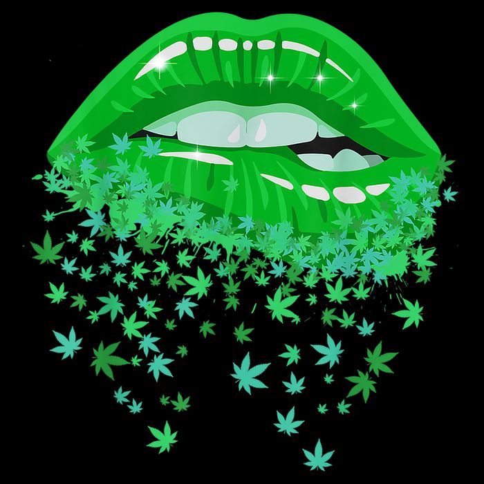 Sexy Lips 420 Cannabis Marijuana Weed Pot Leaf Lover Gift Impact Tech Backpack
