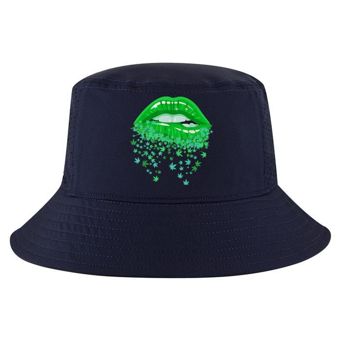 Sexy Lips 420 Cannabis Marijuana Weed Pot Leaf Lover Gift Cool Comfort Performance Bucket Hat