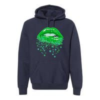 Sexy Lips 420 Cannabis Marijuana Weed Pot Leaf Lover Gift Premium Hoodie