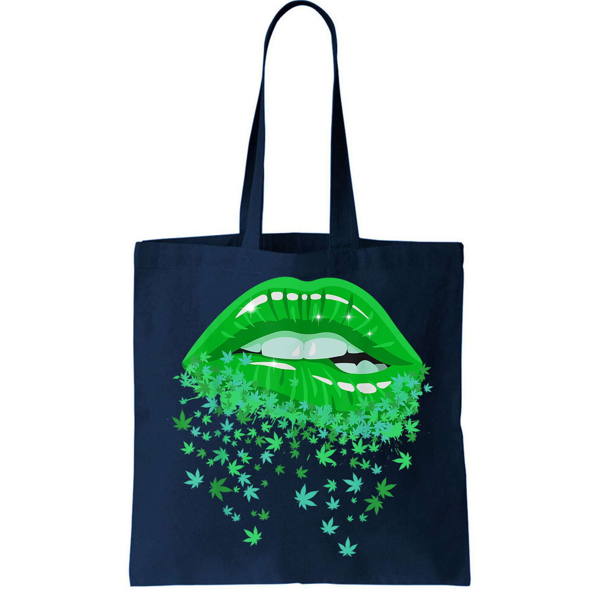 Sexy Lips 420 Cannabis Marijuana Weed Pot Leaf Lover Gift Bag