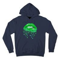 Sexy Lips 420 Cannabis Marijuana Weed Pot Leaf Lover Gift Tall Hoodie