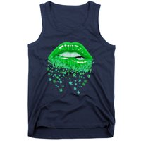 Sexy Lips 420 Cannabis Marijuana Weed Pot Leaf Lover Gift Tank Top