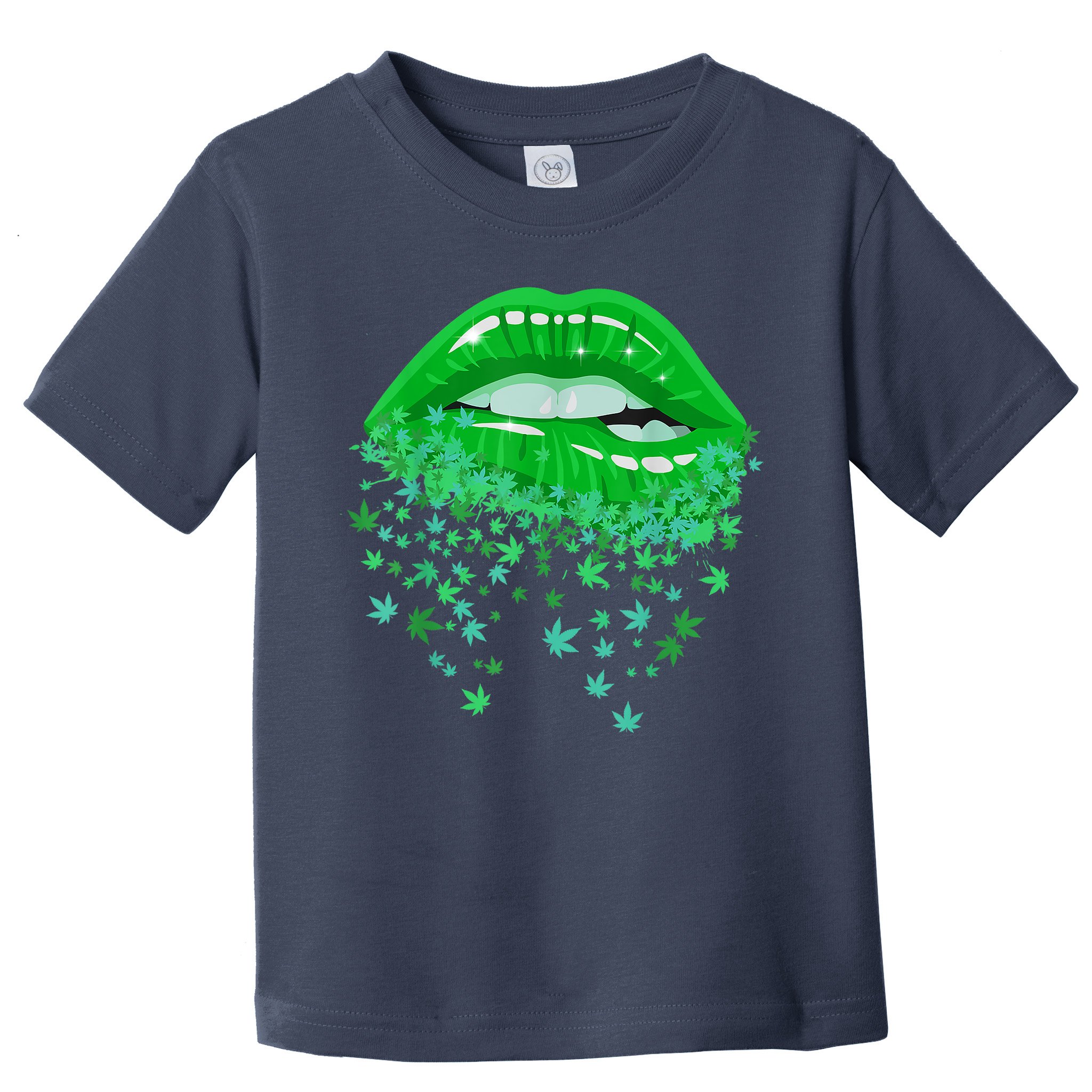Sexy Lips 420 Cannabis Marijuana Weed Pot Leaf Lover Gift Toddler T-Shirt