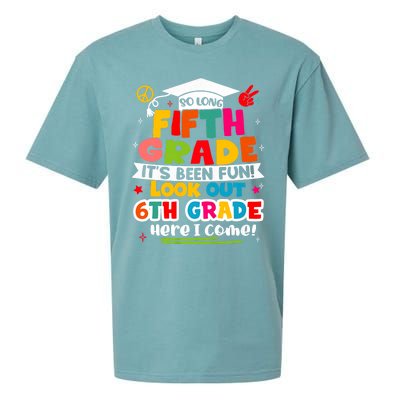 So Long 5th Grade 6th Grade Here I Come Last Day Of 5th Grade Graduation Sueded Cloud Jersey T-Shirt