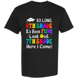 So Long 6th Grade 7th Grade Here I Come Back To School Kid Garment-Dyed Heavyweight T-Shirt