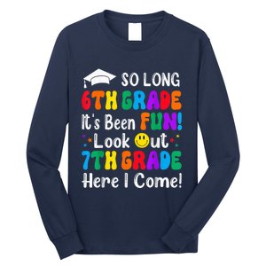 So Long 6th Grade 7th Grade Here I Come Back To School Kid Long Sleeve Shirt