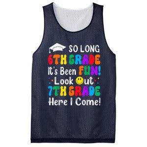 So Long 6th Grade 7th Grade Here I Come Back To School Kid Mesh Reversible Basketball Jersey Tank