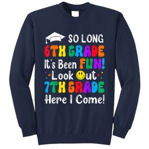 So Long 6th Grade 7th Grade Here I Come Back To School Kid Tall Sweatshirt