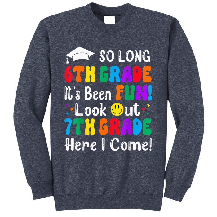 So Long 6th Grade 7th Grade Here I Come Back To School Kid Sweatshirt