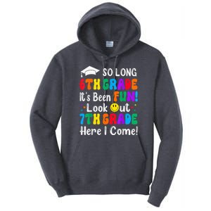 So Long 6th Grade 7th Grade Here I Come Back To School Kid Tall Hoodie