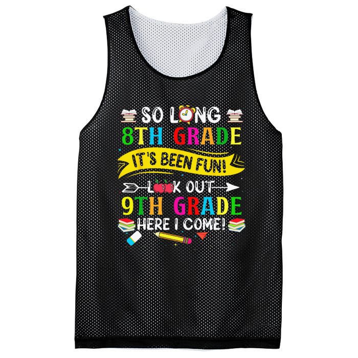 So Long 8th Grade Look Out 9th Grade Here I Come Mesh Reversible Basketball Jersey Tank