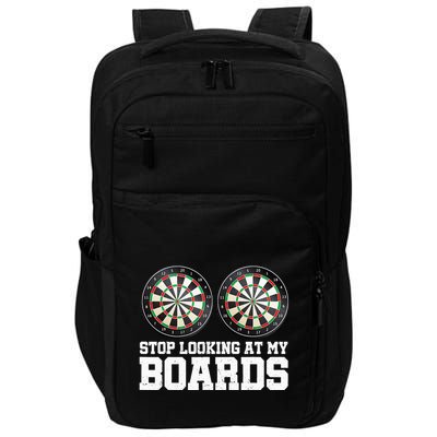Stop Looking At My Board Dart Player Darting Dartboard 180 Impact Tech Backpack