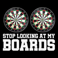 Stop Looking At My Board Dart Player Darting Dartboard 180 7-Panel Snapback Hat