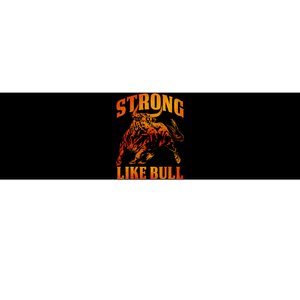 Strong Like A Bull Powerlifting Bodybuilding Bumper Sticker