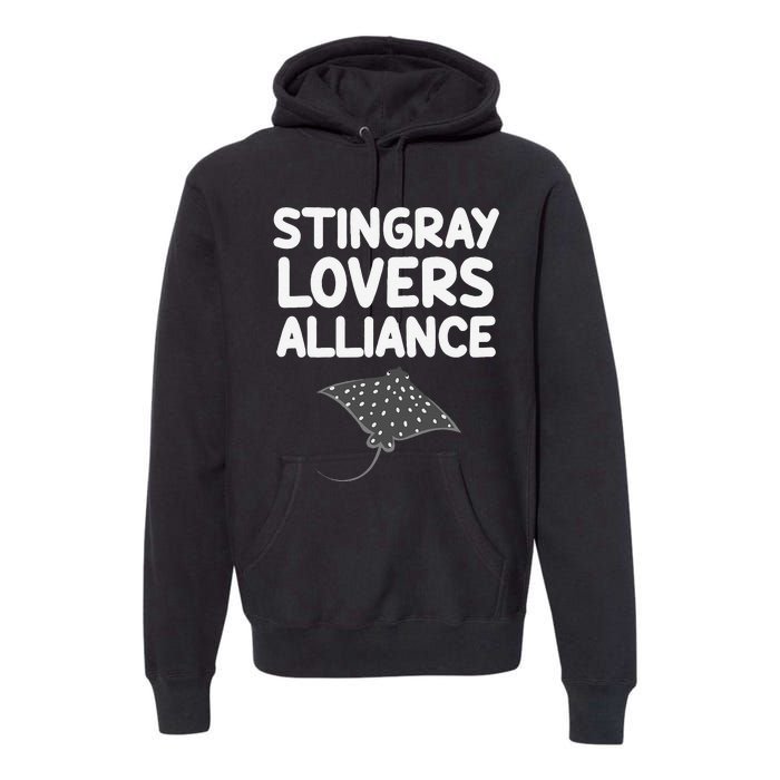 Stingray Lovers Alliance Cartilaginous Fish Sharks Oceans Premium Hoodie