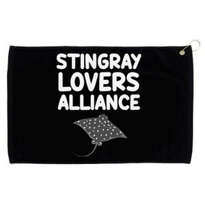 Stingray Lovers Alliance Cartilaginous Fish Sharks Oceans Grommeted Golf Towel