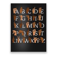 Sign Language Alphabet Retro Boho Hand Alphabet ASL Teacher Poster