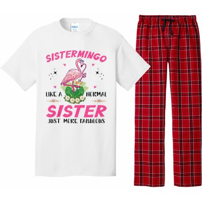 Sistermingo Like A Normal Sister Flamingo Sister Pajama Set