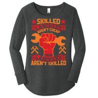 Skilled Laborers Aren't Cheap Labor Day Gift Women's Perfect Tri Tunic Long Sleeve Shirt