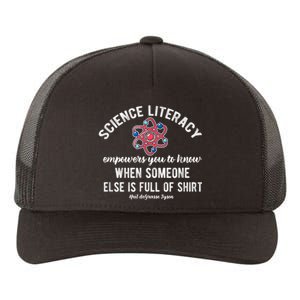 Science Literacy Atom Funny Science Quote Yupoong Adult 5-Panel Trucker Hat