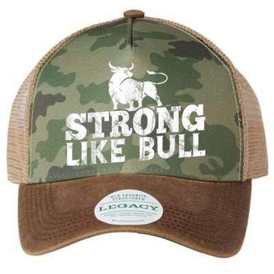 Strong Like A Bull Powerlifting Bodybuilding Legacy Tie Dye Trucker Hat