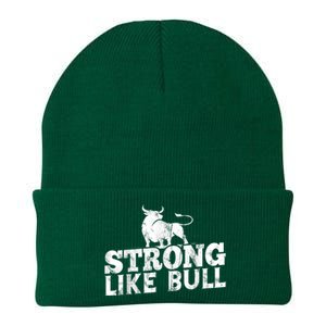 Strong Like A Bull Powerlifting Bodybuilding Knit Cap Winter Beanie