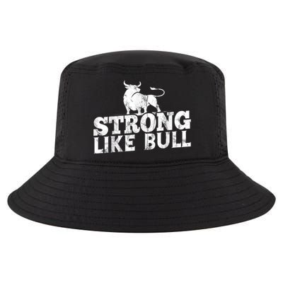 Strong Like A Bull Powerlifting Bodybuilding Cool Comfort Performance Bucket Hat