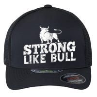 Strong Like A Bull Powerlifting Bodybuilding Flexfit Unipanel Trucker Cap