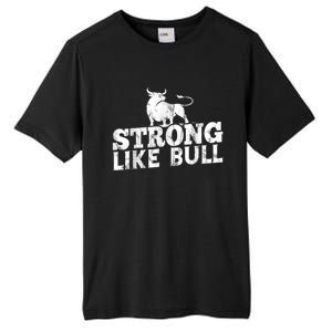 Strong Like A Bull Powerlifting Bodybuilding Tall Fusion ChromaSoft Performance T-Shirt