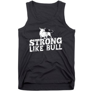 Strong Like A Bull Powerlifting Bodybuilding Tank Top