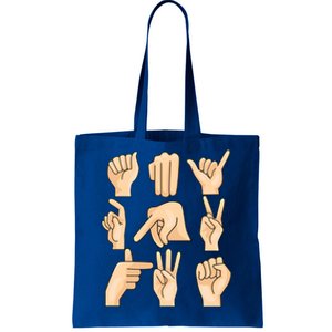 Sign Language Asl Teacher Hand Learning Hearing Impaired Gift Tote Bag